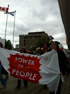 Emera's Profiteers rally organized by the Power to the People campaign in June 2012.