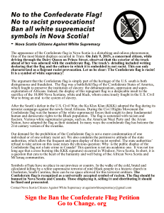 Ban Flag Leaflet